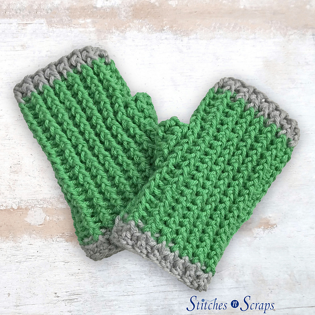 Ribbed Fingerless Mitts