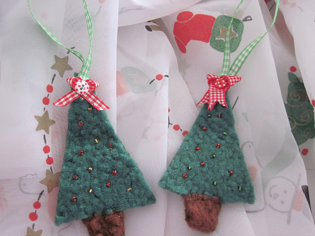 Felted Christmas Tree Decoration