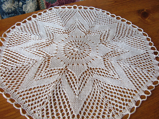 Round Floral Doily
