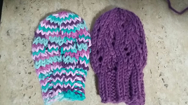 Purple Stitch Mittens