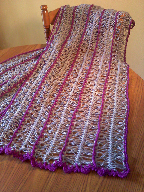 Royal Hairpin Lace Stole