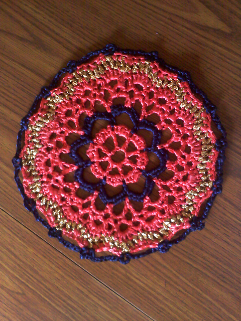 Tequila Sunrise Ribbon Doily