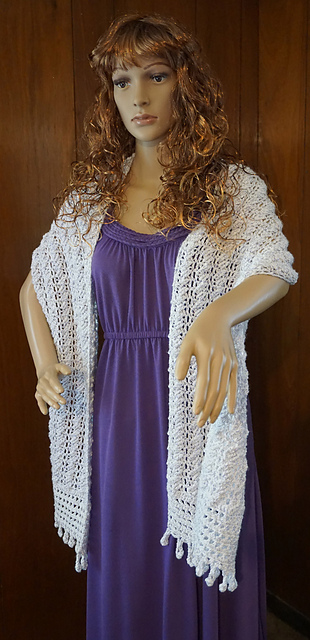 Twisted Strips of Fun Shawl