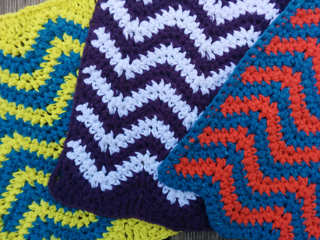 Colorful Chevron Dishcloth