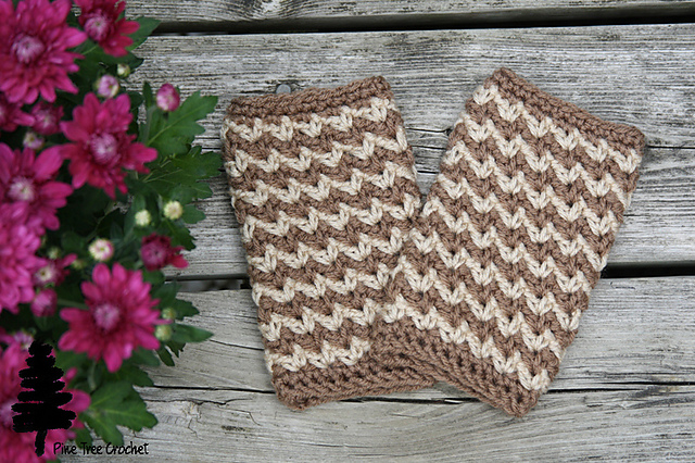 Autumn Crunch Fingerless Gloves