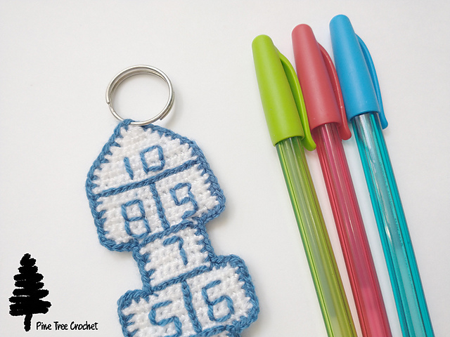 Hopscotch Keychain