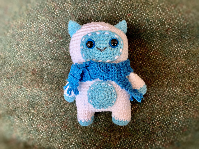 Yeti snow monster amigurumi crochet pattern