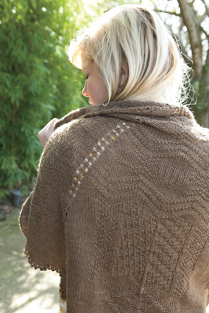 Textured Semi Circle Shawl
