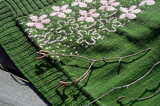 Epleblomstring / Baby Blanket Apple blossom