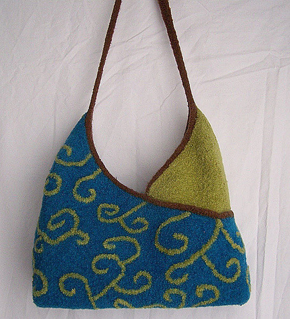 Felted Half and Half Bag