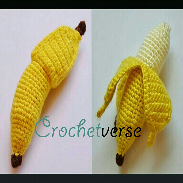 Banana Amigurumi Play Food