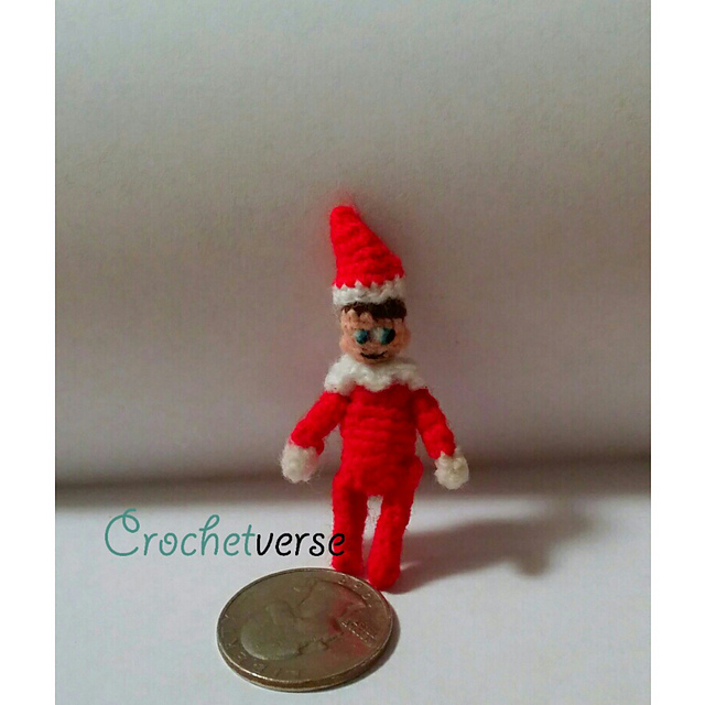 Micro Miniature Elf Shelf Amigurumi
