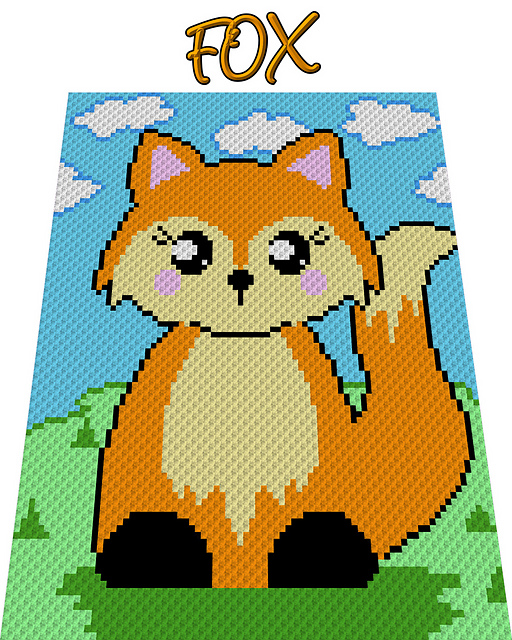 Ravelry: Fox Graphghan pattern by Sandra Guggenberger