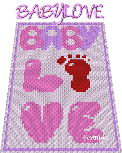 Ravelry: Baby Love Graphghan pattern by Sandra Guggenberger
