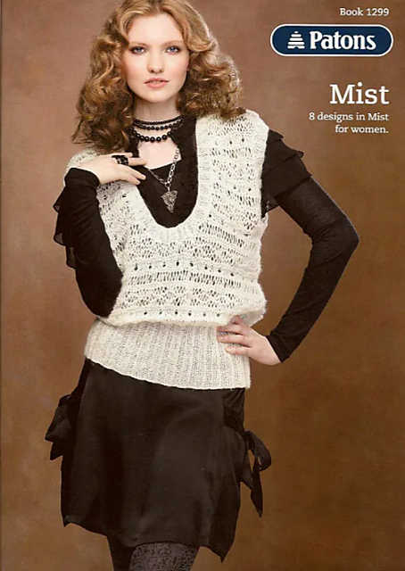 Vest-Multi Textures and Deep Round Neck