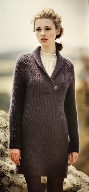 Design 2 - Tunic or Jumper in Fisherman's Rib with Shawl Collar