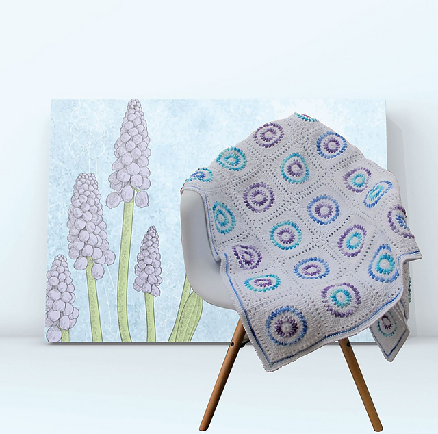 Grape Hyacinth Blanket