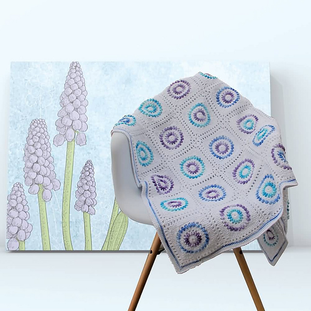 Grape Hyacinth Throw