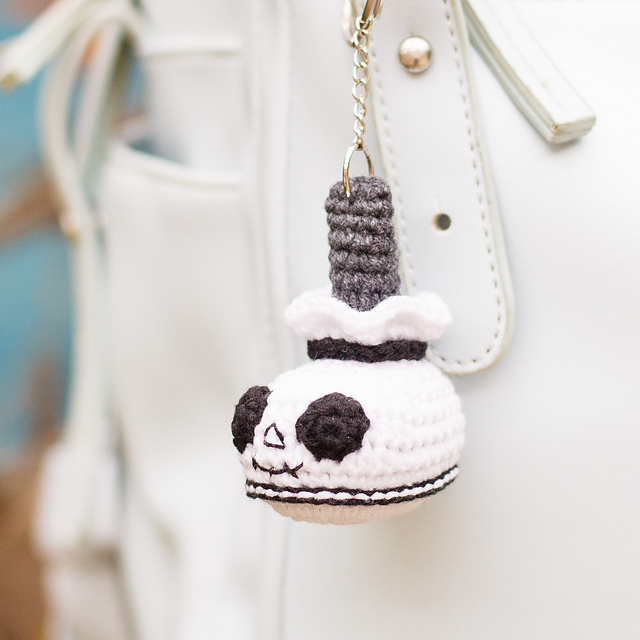 Halloween Skeleton Boot Keychain