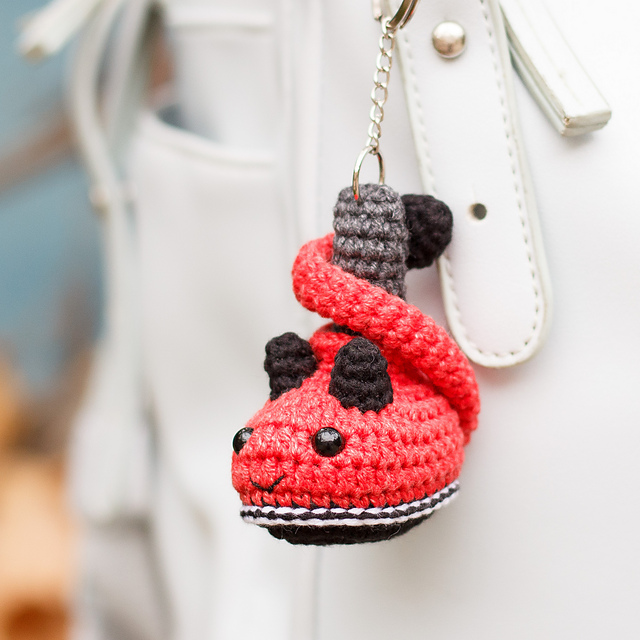 Halloween Lucifer Boot Keychain