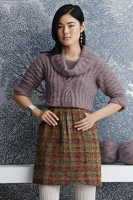 #10 Cropped Cable Pullover