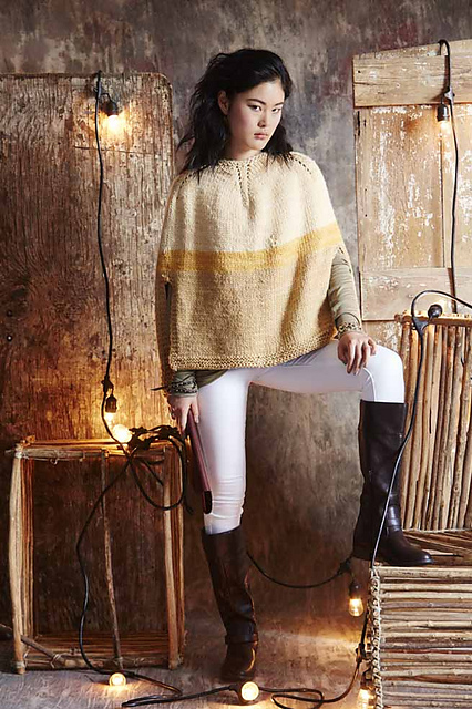 COLORBLOCKED PONCHO
