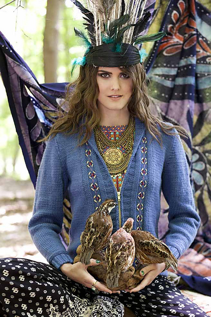 #21 Zipper Embroidered Cardigan