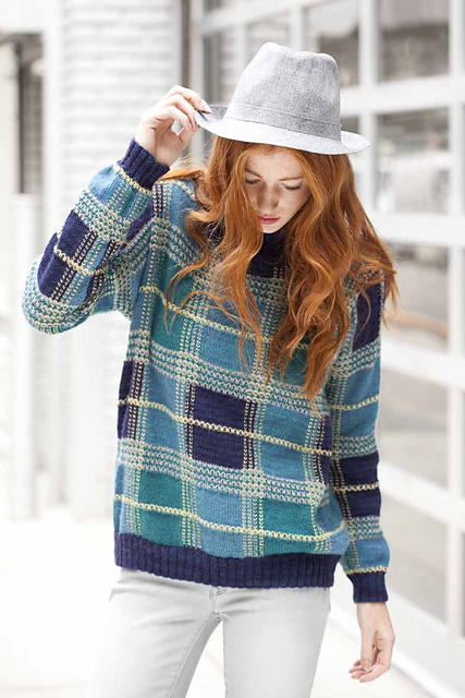 Ravelry: Plaid Pullover pattern by Norah Gaughan