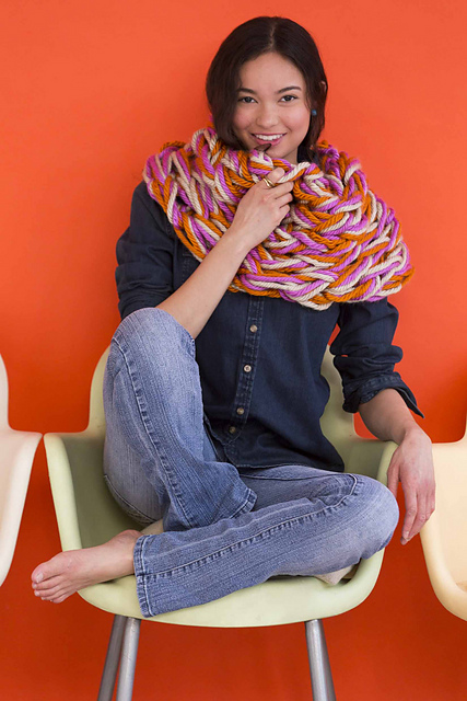 #17 Arm-Knitted Cowl
