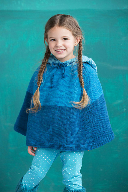 #23 Colorblock Poncho