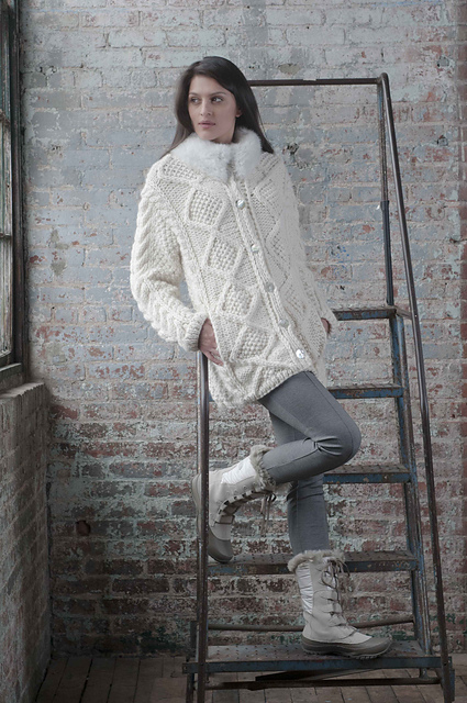【Anyone more】Aran Fluffy Collar Fur Jacket Anyone more】Aran Fluffy Collar Fur Jacket