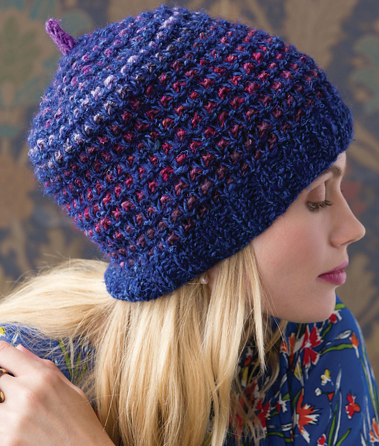 Two-Color Tweed Hat