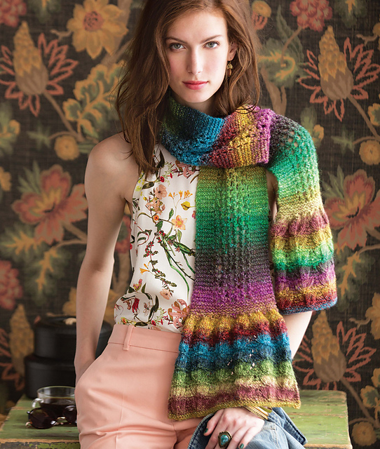 Ruffled-Edge Scarf
