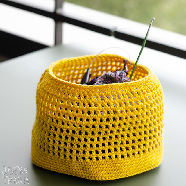 The Yellow Mesh Basket