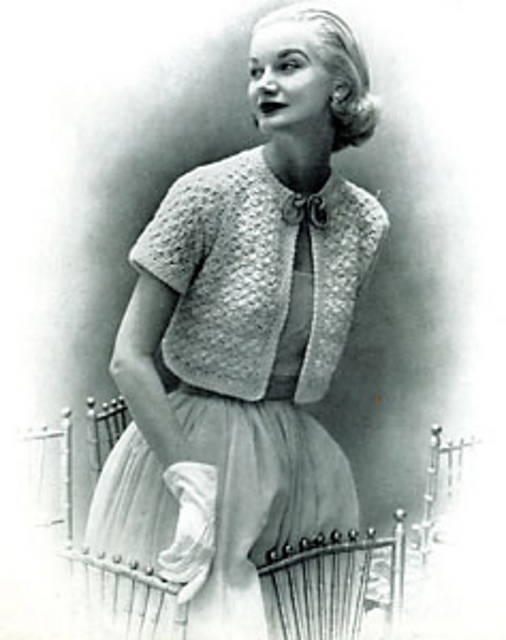 Crocheted Bolero #704-6