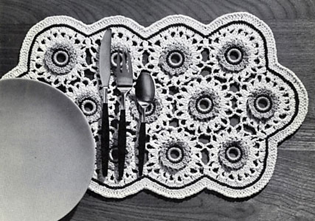 Bone Ring Blossoms Place Mat