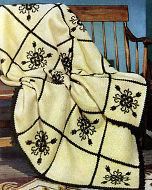Fireside Formality Afghan #6142