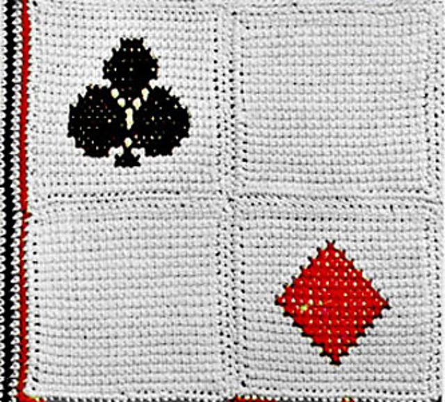 Queen of Hearts Afghan #B-256
