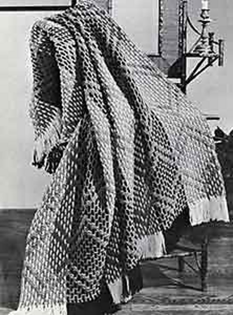 Diamond Weave Afghan #B-372