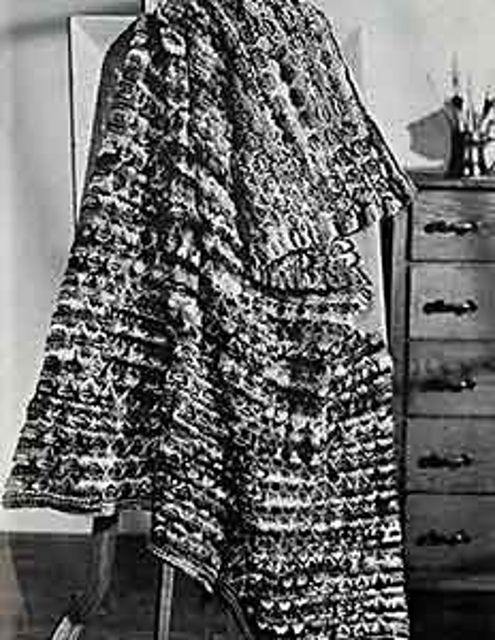Quick Knit Afghan #B-377