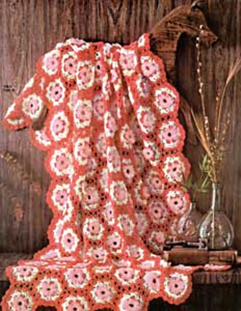 Loop Stitch Motif Afghan #742-17