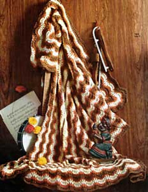 Feather and Fan Afghan #742-5