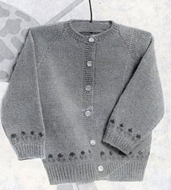 Cardigan with Tulips