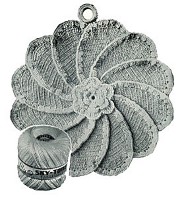 Rose Pinwheel Potholder #11