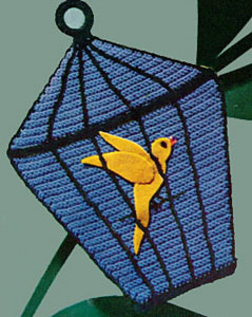 Bird Cage Pot Holder #S-368