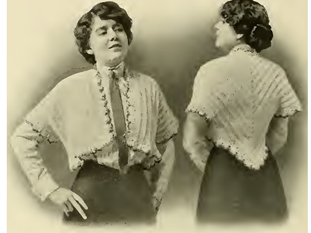 Ladies' Crocheted Peasant Jacket