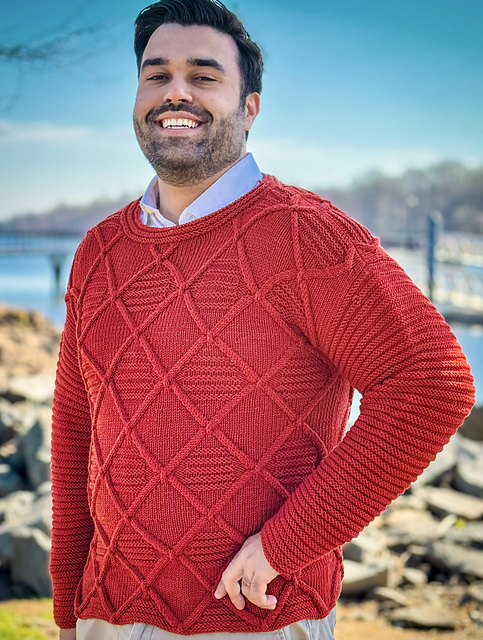 3494 Unisex Cabled Pullover