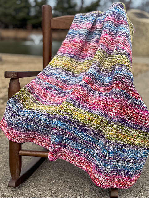 B206 Textured Boxes Baby Blanket
