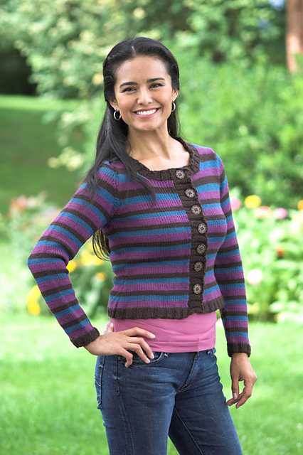 2279 Woman’s Double Striped Cardigan