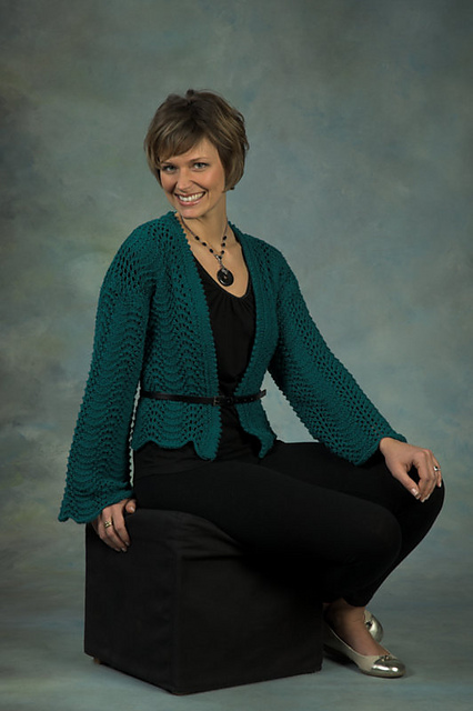 Woman’s Feather and Fan Cardigan